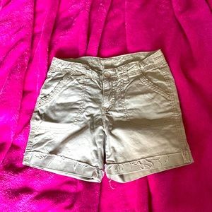 Justice premium girls khaki shorts